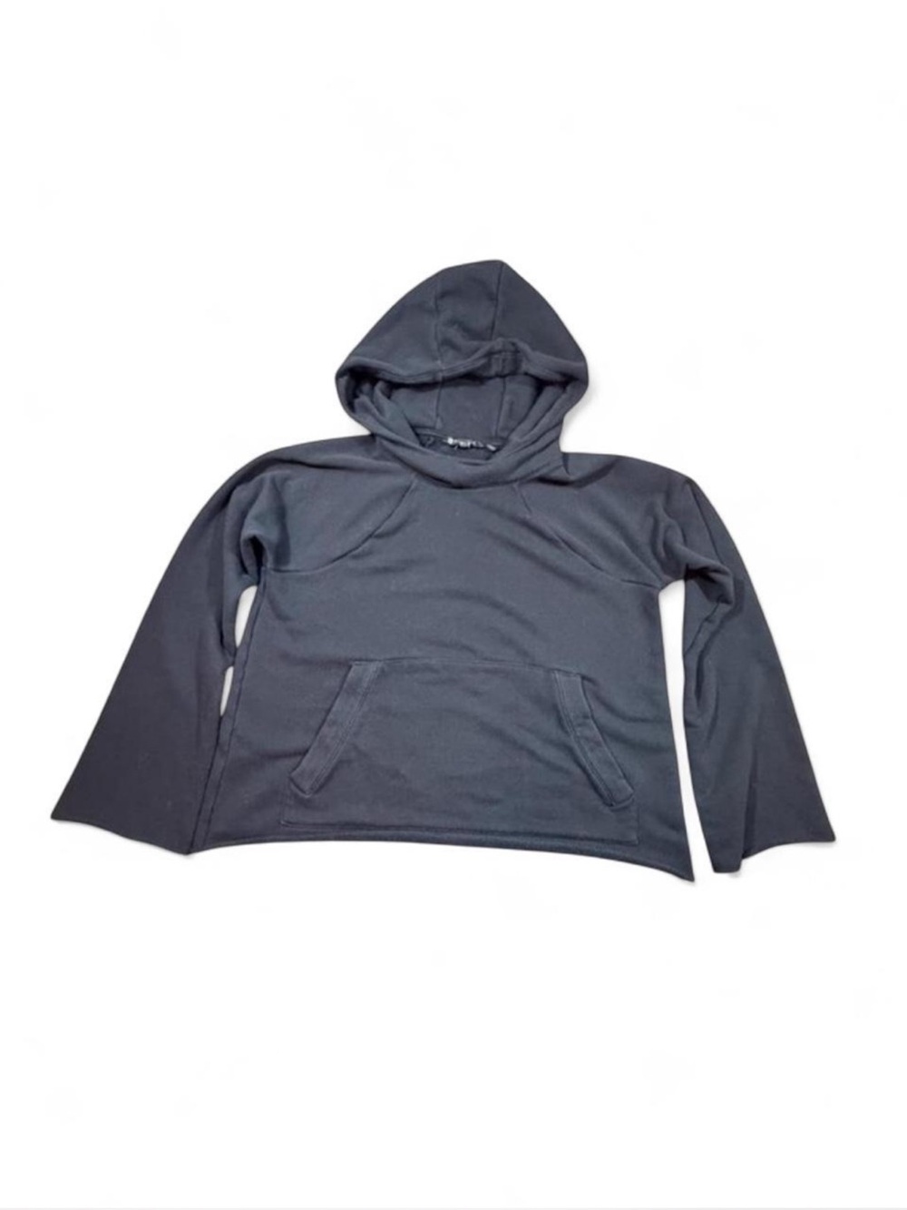 Athleta Black Cropped Hoodie Women’s Medium Athleisure Pullover Sweatshirt
